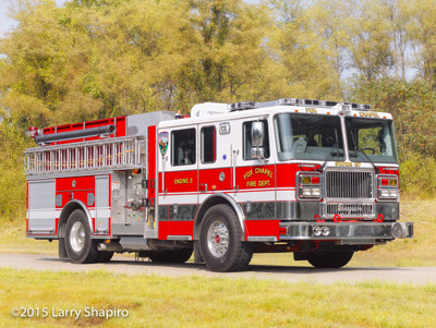 Fox Chapel PA VFD Engine 2 fire truck shapirophotography.netLarry Shapiro photographer Seagrave marauder II fire engine